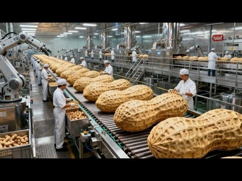 Inside a Crunchy Peanut Butter Factory: How They Make the Perfect Crunch Full Process