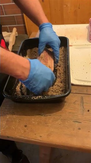 Rubbing the Meat with Cure & Spices