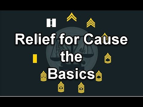 Relief for Cause NCOER, OER, AER - the Basics