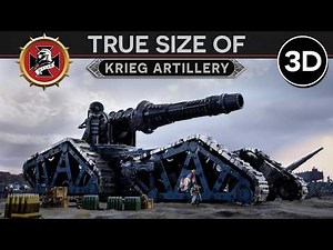 True Size of the Krieg Artillery Korp [999.M41] 3D Documentary