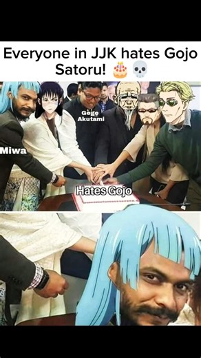 Everyone in JJK hates Gojo Satoru! 🎂💀 #jujutsukaisen #jjk #gojo #sukuna #yuji #animeedit