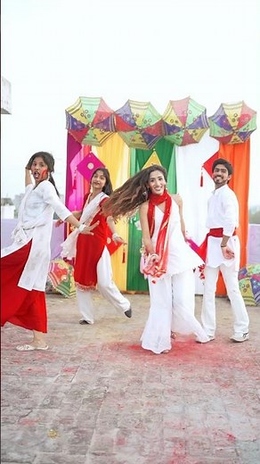 Balam Pichkari😍🫟 #youtubeshorts #holi #muskankalra #balampichkari