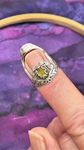 Thimbles for You on Instagram: "🌸Lily Of The Valley Thimble🌸 This gorgeous Vintage-Inspired design is the longest of our LOV styles, and the only with a gem! #sewingtools #thimblesforyou #thimble #thimbles #silversmith"