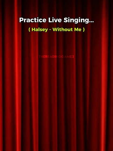 Let's see if you can sing this 🎤 . . #halsey #withoutme #singingpractice #singingchallenge #karaoke