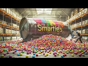 How Smarties Candy Are Made | Inside Candy Factory Production | Modern Food Processing Technology
