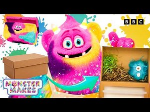 Make Your Own Monster Play Pen 🎁 Craft with Monster Murphi | Monster Makes: Art for Kids