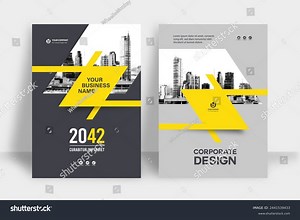Corporate Book Cover Design Template A4 Stock Vector (Royalty Free) 2441539433 | Shutterstock