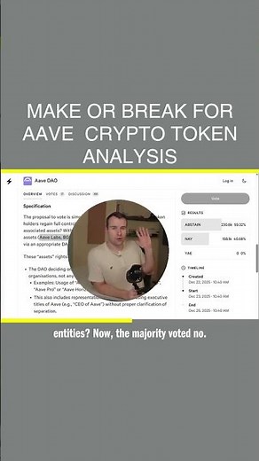Make Or Break For Aave 💀 Crypto Token Analysis