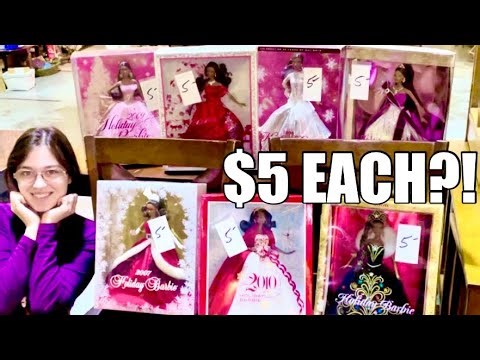 $5 BARBIE SCORE!! Thrift store doll treasure hunt & HAUL!