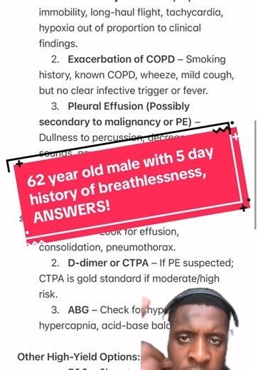Top Differential Diagnosis for Breathless A&E Patients