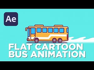 Flat Bus Animation in After Effects