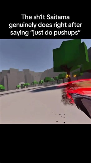 The sh1t saitama genuinely does right after saying “just do pushups” #onepunchman #thestrongestbattlegrounds #mods #explosion