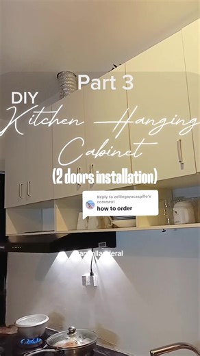 DIY Kitchen Hanging Cabinet Installation Guide