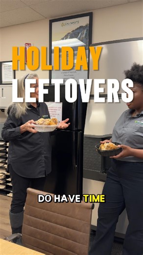 Cal-Waste Recovery Systems on Instagram: "This holiday week means lots of good food… and even more leftovers. In today’s break room moment, Leesa shows Nina that even a rotisserie chicken or turkey carcass does not belong in the trash. You can save it for soup… and if not, it always goes in your green organics cart. Nina learned something new just in time for the holiday leftovers, and now you can too. Keep your leftover scraps out of the trash and help keep our communities cleaner and greener �