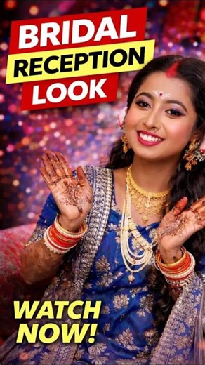 Bridal Reception Look 💙 Stunning Bengali Bride Transformation #shorts #siliguri
