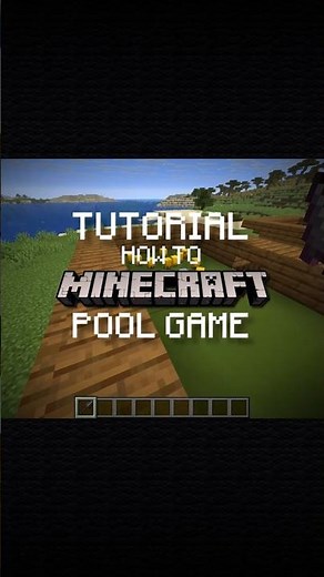 Minecraft Chicken Pool Game Tutorial 🐔🎱 #minecraft #shorts