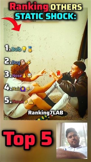 How Does Static Electricity Create These Moments? (Top 5 Ranking) 🔮⚡⛓️‍💥 #shorts #7lab #ranking