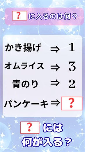 【何が入る⁉️】【今日の１問❗ひらめきクイズ⁉️】『❓』に入るのは何？美脳をフル回転‼ #ショート #脳トレ #ひらめきクイズ #iqtest
