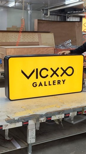 Yellow and black contrasting lightbox#sign #signage #signagedesign #signshop #signmaker #signboard