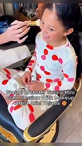 365K views · 3K reactions | Stormi Webster was spotted enjoying a playful glam moment with Kylie Jenner’s longtime makeup artist, Ariel Tejada 殺 #fblifestlye #positiveenergy | Star Struck | Facebook