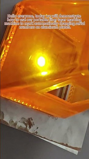 Auto Serial Number Laser Engraving on Aluminum | HeatSign Portable Fiber Marker