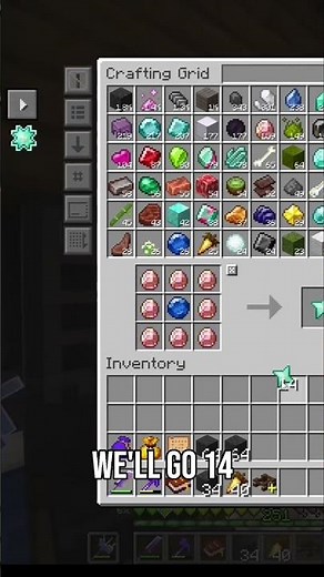 Minecraft Inventory Management: Crafting Station & Resource Secrets! #shorts