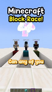 179K views · 6.8K reactions | Minecraft Block Race! - - #minecraft #minecraftmemes #speedrun #gaming #reels #fyp #foryou | Elementlivee | Facebook