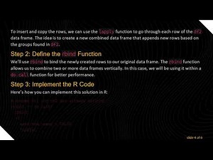 How to Insert and Copy Rows in a Data Frame in R
