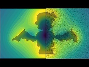 Gravitational field of Bad Apple!! using Finite Element Method