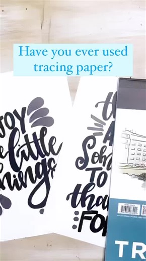 Have you ever used tracing paper?! Try it out! You can practice your lettering over and over! | P'zazz Art Studio