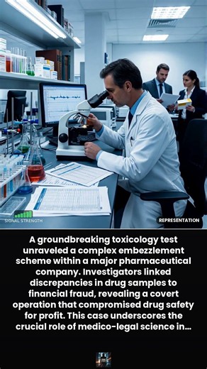The Toxic Ledger: How Forensic Toxicology Exposed a Pharma Embezzlement Scheme