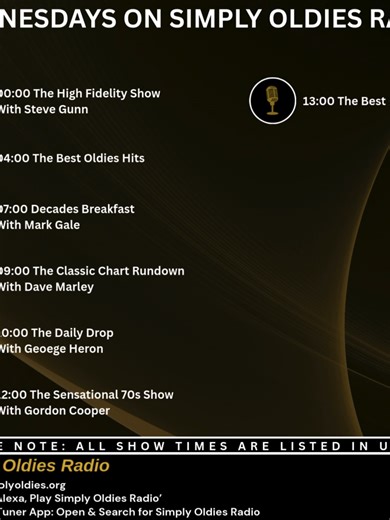 Simply Oldies Radio 📻🌍 Easy listening and classic oldies playing throughout the day. Music to enjoy at your own pace, wherever you are. Listen Live 🎶 Online: simplyoldies.org On Alexa: ‘Alexa, Play Simply Oldies Radio’ On The MyTuner App: Open & Search for Simply Oldies Radio #dj #oldies #internetradio #radioshow #radio