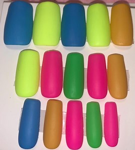 Multi Color Nails - Etsy