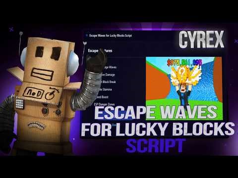 Escape Waves for Lucky Blocks Script 2026 | Auto Steal + Remove tsunami | Roblox Exploit