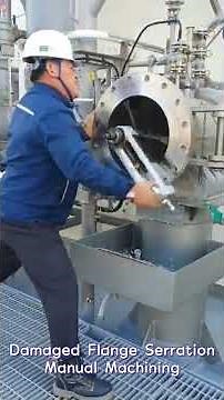 Flange Serration manual machining