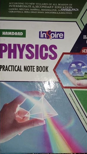 Solved Practical Notebook📓For Class 9Th-10Th | Physics Practical Notebook | NIMRAALIRAZA #shorts #yt