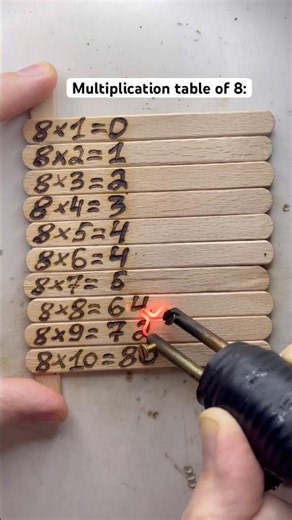 Learn the 8 times table with this trick 📚 #teacher #maths #studies #mathematics
