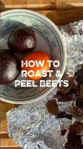How to Roast & Peel Beets. RECIPE 👇🏻#howtorroastbeets