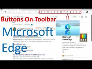 How to Add or remove all Buttons on Toolbar In Microsoft Edge