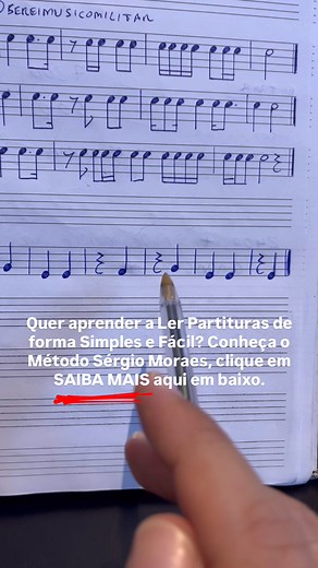Método para quem deseja aprender a Ler Partituras do Zero! 100 videoaulas para iniciantes mais apostila e tudo com acesso vitalício. Clique em SAIBA MAIS agora! | Leitura de Partitura