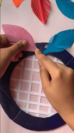 DIY paper Dream catcher 🥰# paper craft# comment for next #youtubeshorts#Bong suma craft
