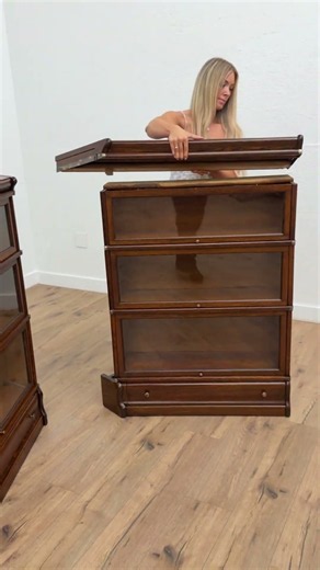 Antique Corner Bookcases That Can Be Rearranged!