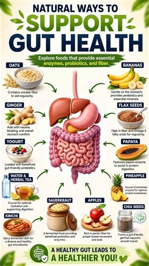 “10 Natural Foods to Improve Gut Health Fast | Boost Digestion Naturally”