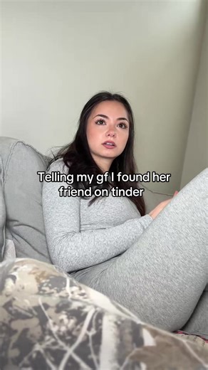 Telling my girlfriend I found her friend on tinder #funny #fyp #usa #prank #foryou
