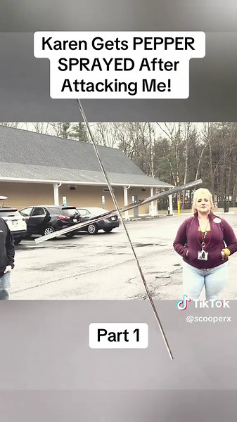 Karen Gets Pepper Sprayed During Confrontation Incident