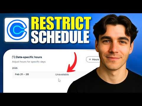 How To Block Days From Calendly Calendar And Availability (Tutorial 2026)