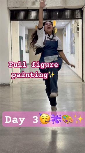 Full figure painting 🖼️ ✨ #viral #artist #artistpainting #shorts #vlog #pulkitmeghaarts