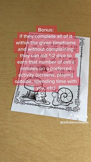 Homework Motivation Tip for Children with ADHD Using Dice 🎲