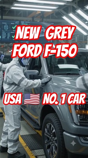 2026 Grey Ford F-150 Factory Manufacturing Process | America’s Most Powerful Truck 🔥 #shorts