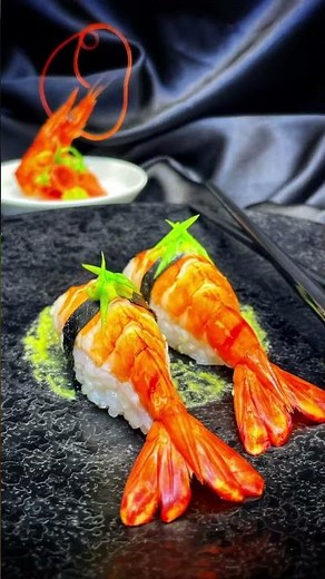 Shrimp Nigiri Sushi 🍤 #nigiri #sushilovers #sushiholic #sushitime #sushiroll #japaneats